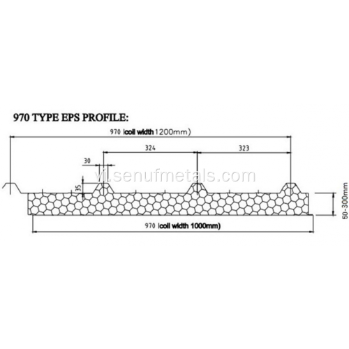 Bảng điều khiển bánh sandwich eps rockwool Máy tạo hình ốp